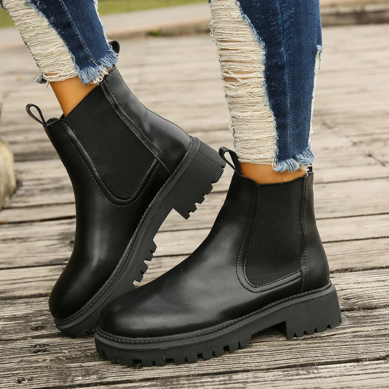 EVELINE - Robuste Chelsea-Stiefel