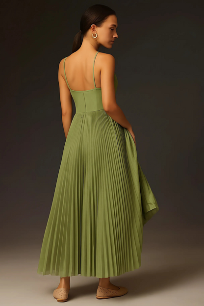 AURELIA | Fließendes Plissee-Maxi-Kleid