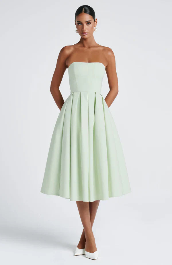 LAILA-MARIE | Curve Torch Midi-Kleid