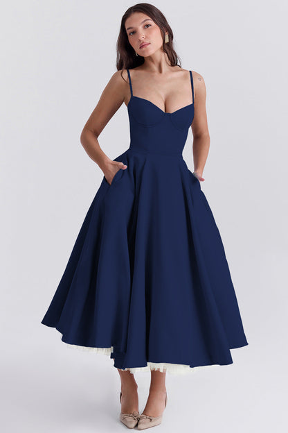 YLIANA | Romantisches Sommer-Midikleid