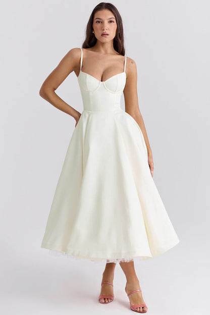YLIANA | Romantisches Sommer-Midikleid