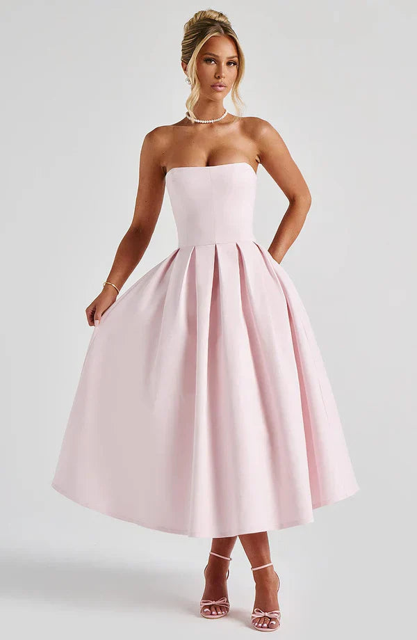LAILA-MARIE | Curve Torch Midi-Kleid