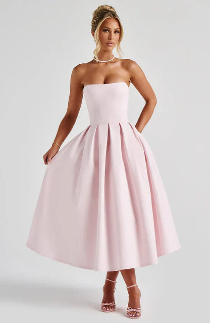 LAILA-MARIE | Curve Torch Midi-Kleid