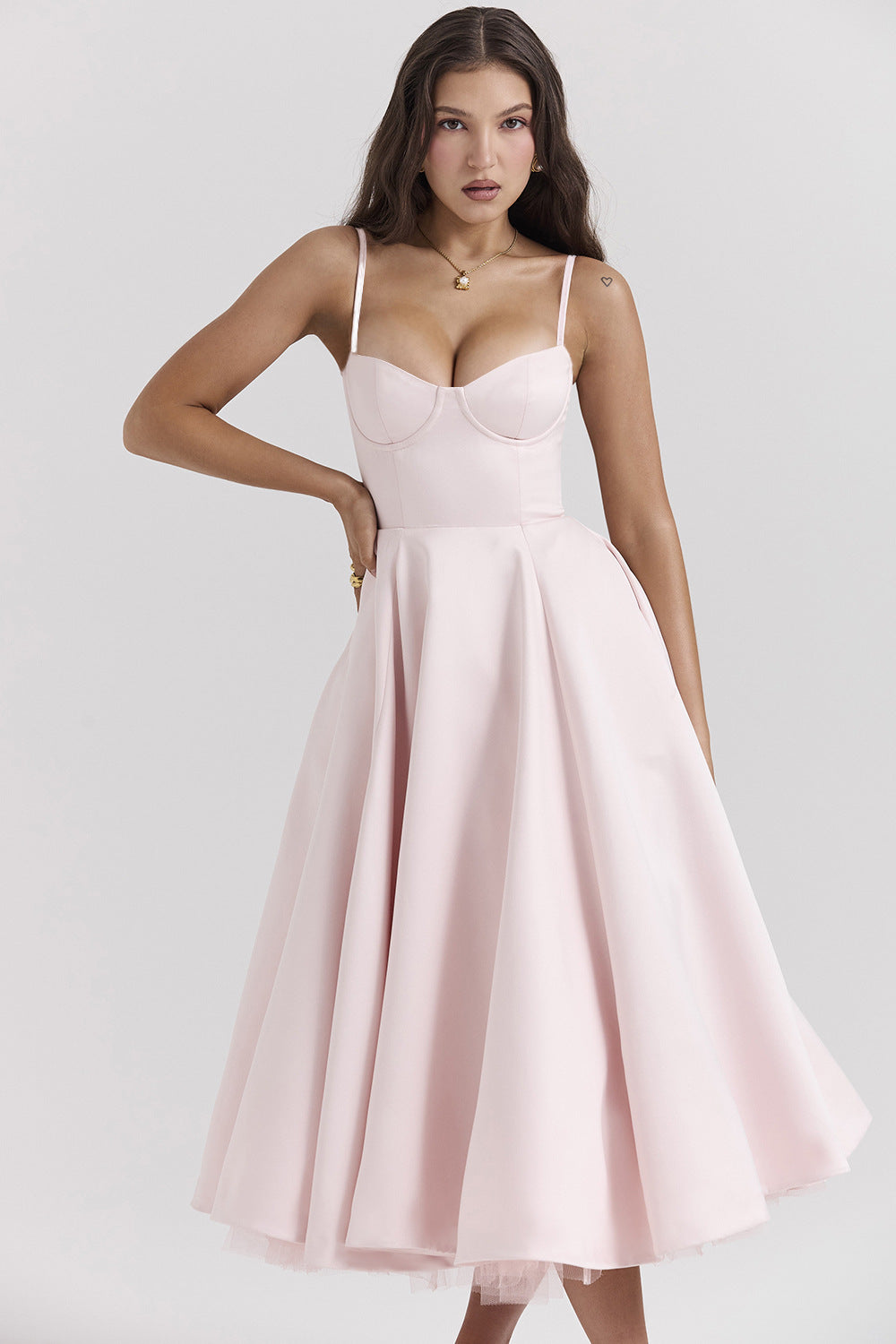 YLIANA | Romantisches Sommer-Midikleid