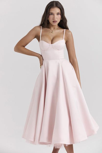YLIANA | Romantisches Sommer-Midikleid
