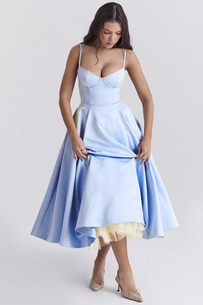 YLIANA | Romantisches Sommer-Midikleid