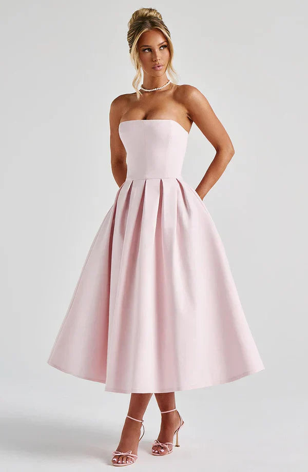 LAILA-MARIE | Curve Torch Midi-Kleid