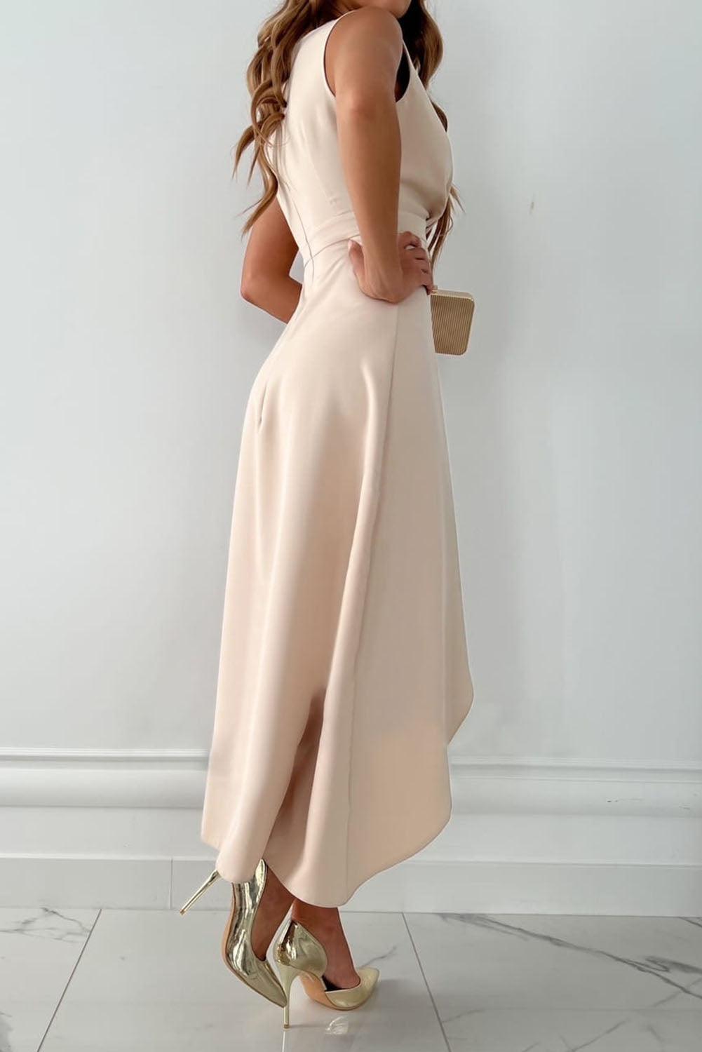 VANESSA | Zeitloses Wickel-Midikleid mit V-Ausschnitt