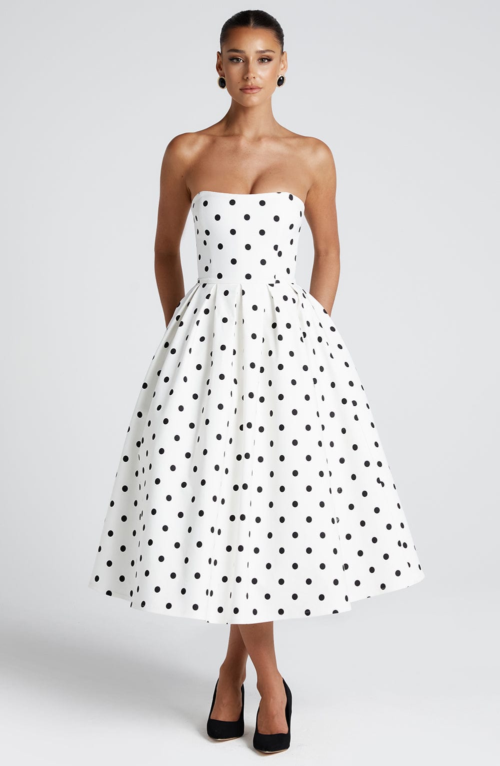 LAILA-MARIE | Curve Torch Midi-Kleid