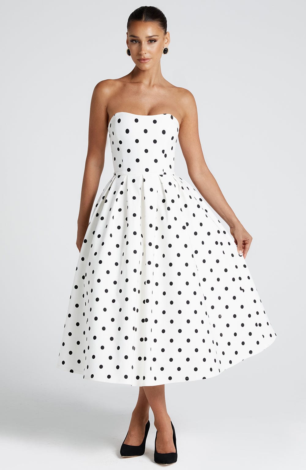 LAILA-MARIE | Curve Torch Midi-Kleid