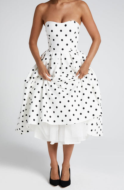 LAILA-MARIE | Curve Torch Midi-Kleid