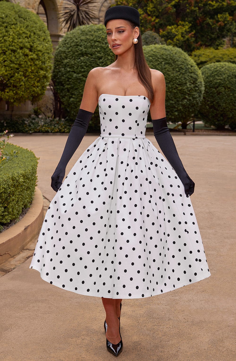 LAILA-MARIE | Curve Torch Midi-Kleid