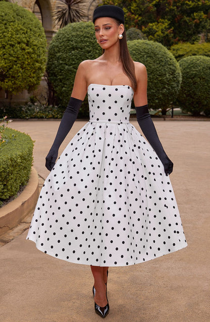 LAILA-MARIE | Curve Torch Midi-Kleid