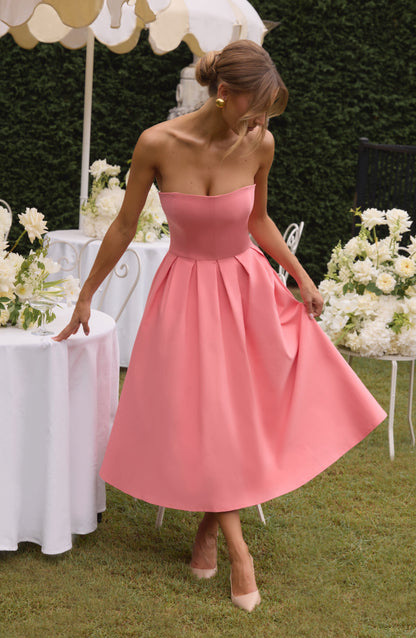 LAILA-MARIE | Curve Torch Midi-Kleid