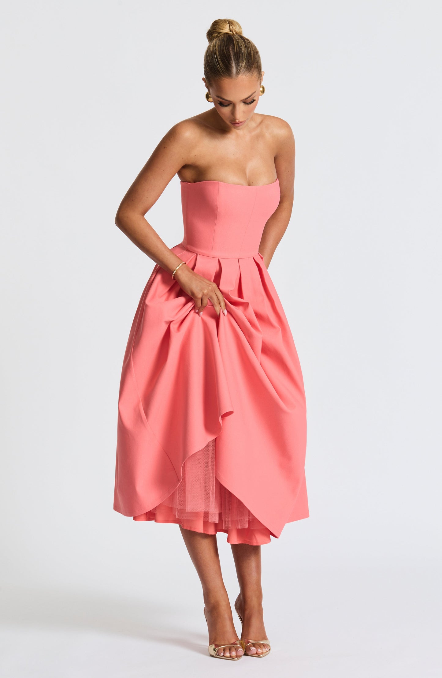 LAILA-MARIE | Curve Torch Midi-Kleid