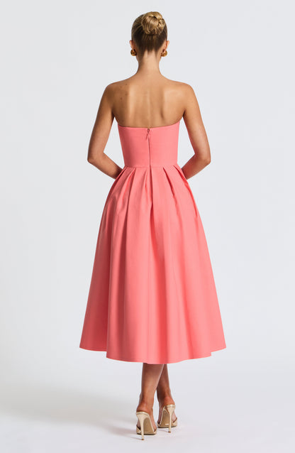 LAILA-MARIE | Curve Torch Midi-Kleid