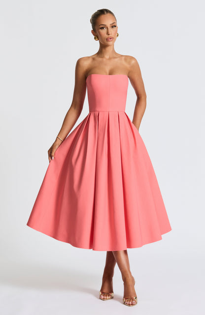 LAILA-MARIE | Curve Torch Midi-Kleid