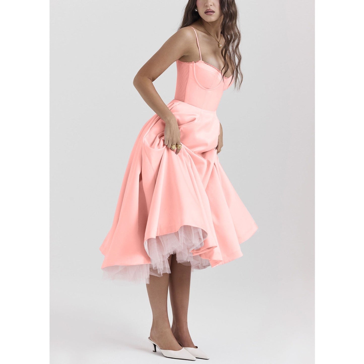 YLIANA | Romantisches Sommer-Midikleid