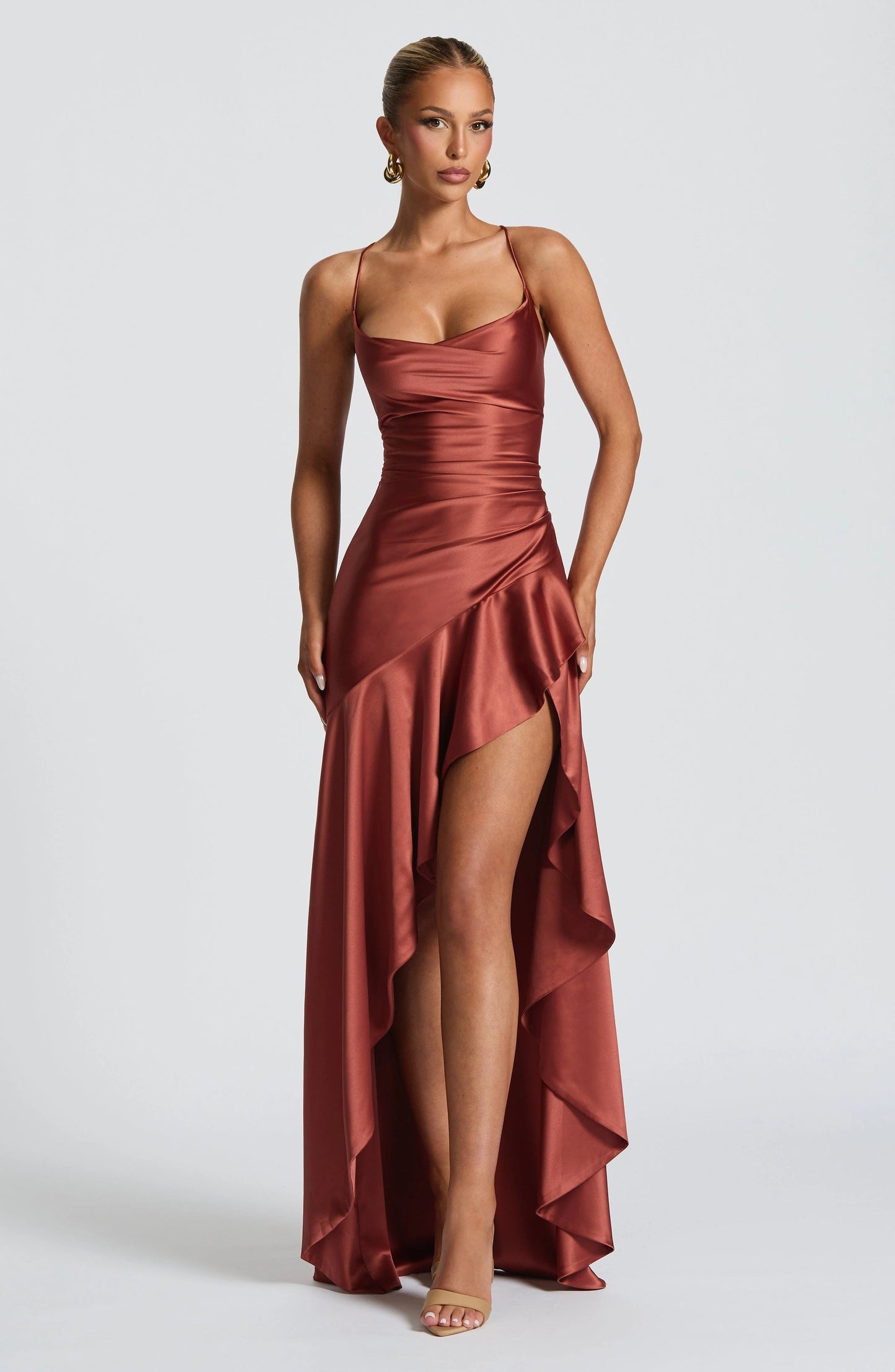 LISA | Maxikleid mit hohem Schlitz