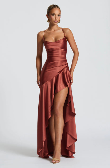LISA | Maxikleid mit hohem Schlitz