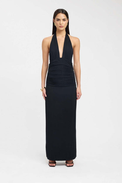 CARMEN | Maxikleid mit Geraffter Taille