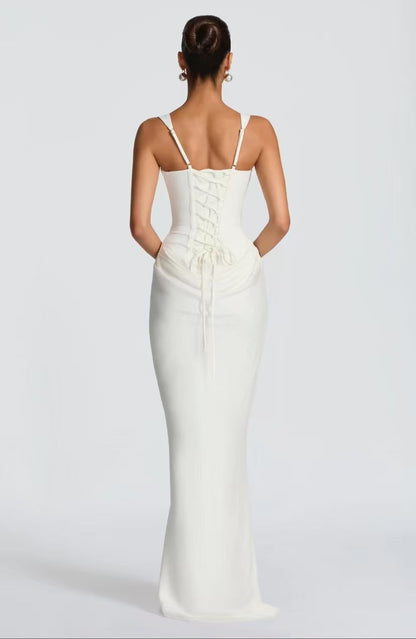 ELEONORA | zeitloses minimalistisches Maxi-Kleid