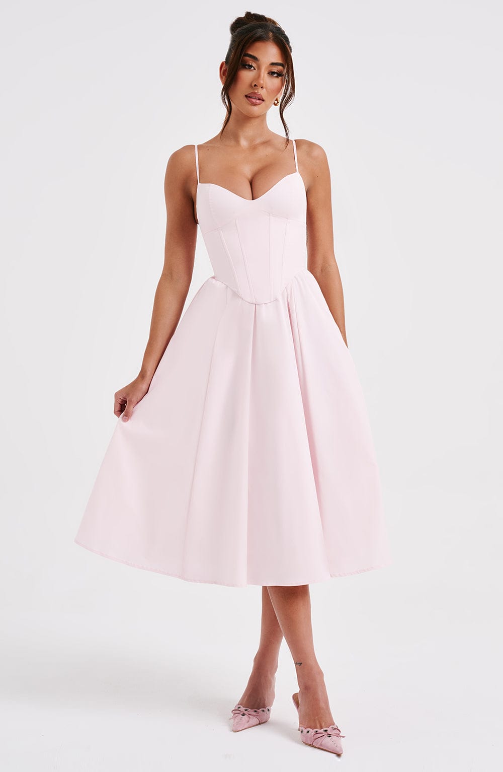 MAILEEN | Elegantes Midikleid im Korsett-Stil