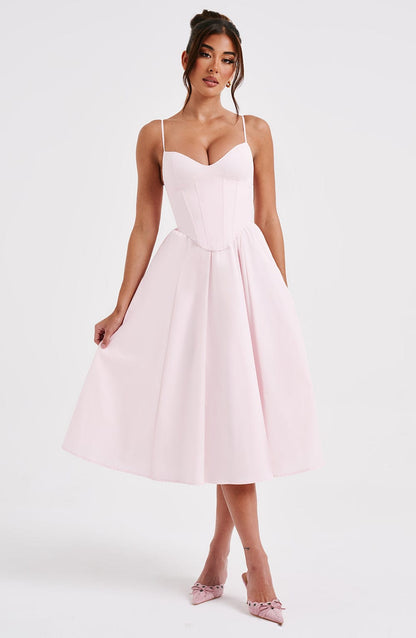 MAILEEN | Elegantes Midikleid im Korsett-Stil
