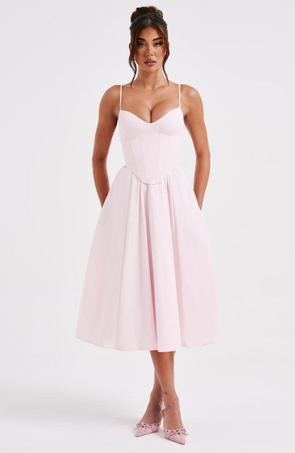 MAILEEN | Elegantes Midikleid im Korsett-Stil