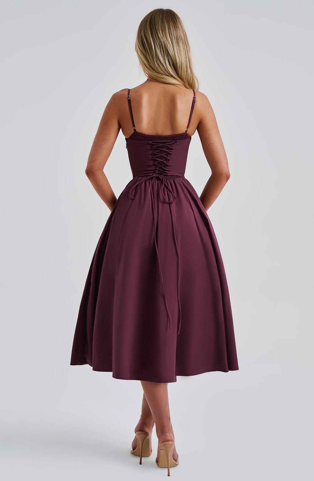 MAILEEN | Elegantes Midikleid im Korsett-Stil