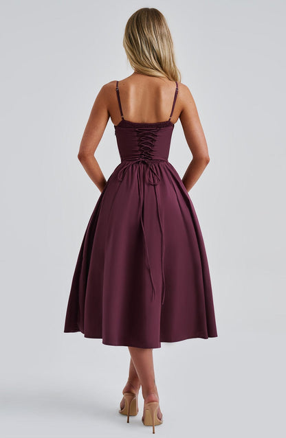 MAILEEN | Elegantes Midikleid im Korsett-Stil