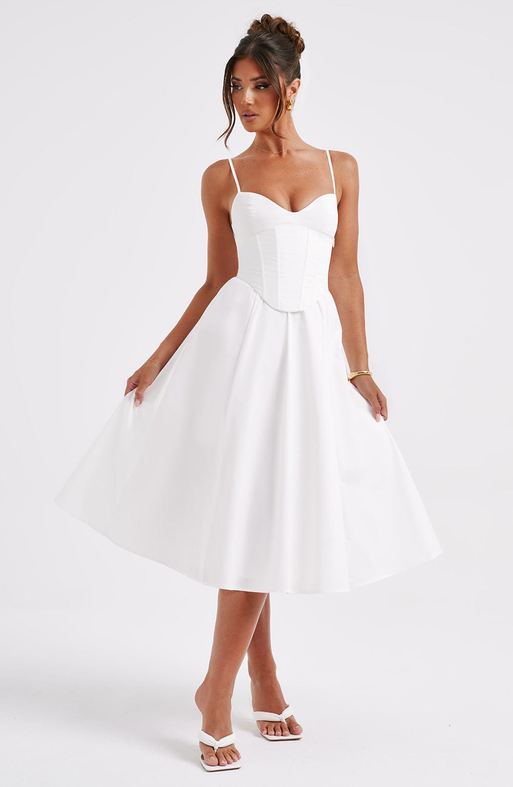 MAILEEN | Elegantes Midikleid im Korsett-Stil