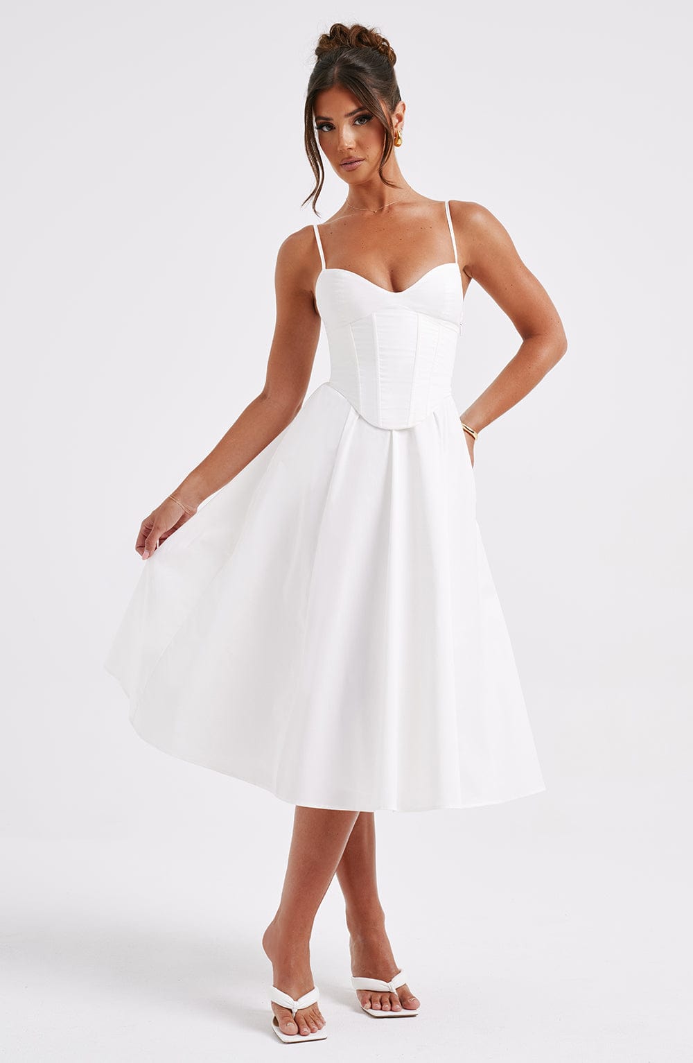 MAILEEN | Elegantes Midikleid im Korsett-Stil