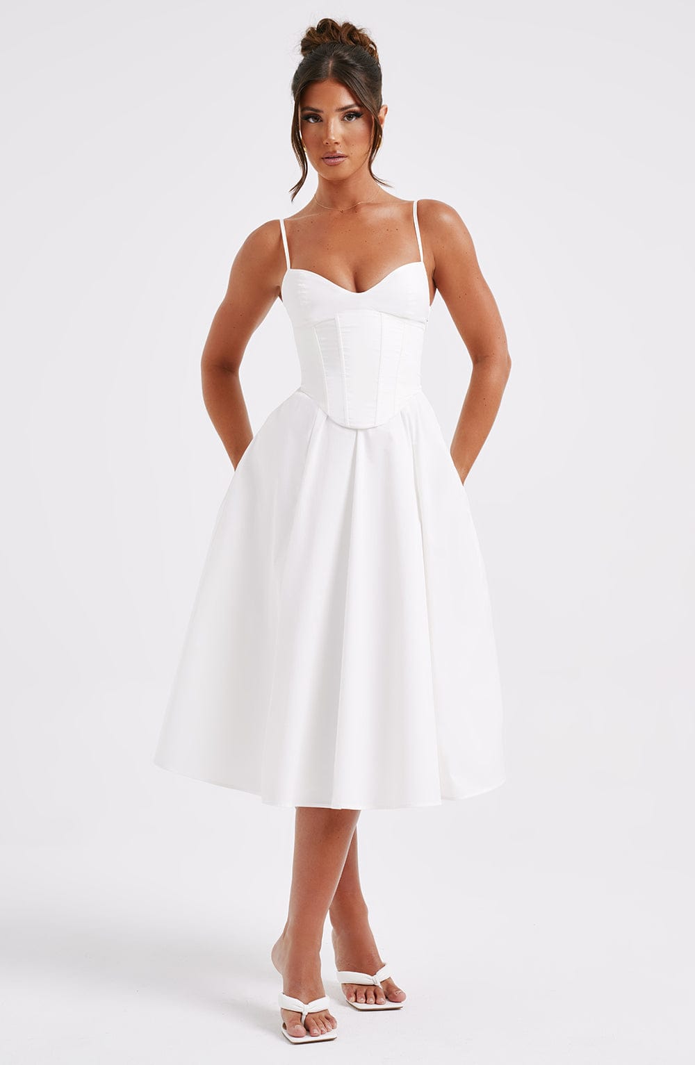 MAILEEN | Elegantes Midikleid im Korsett-Stil