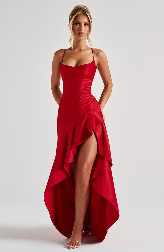 LISA | Maxikleid mit hohem Schlitz
