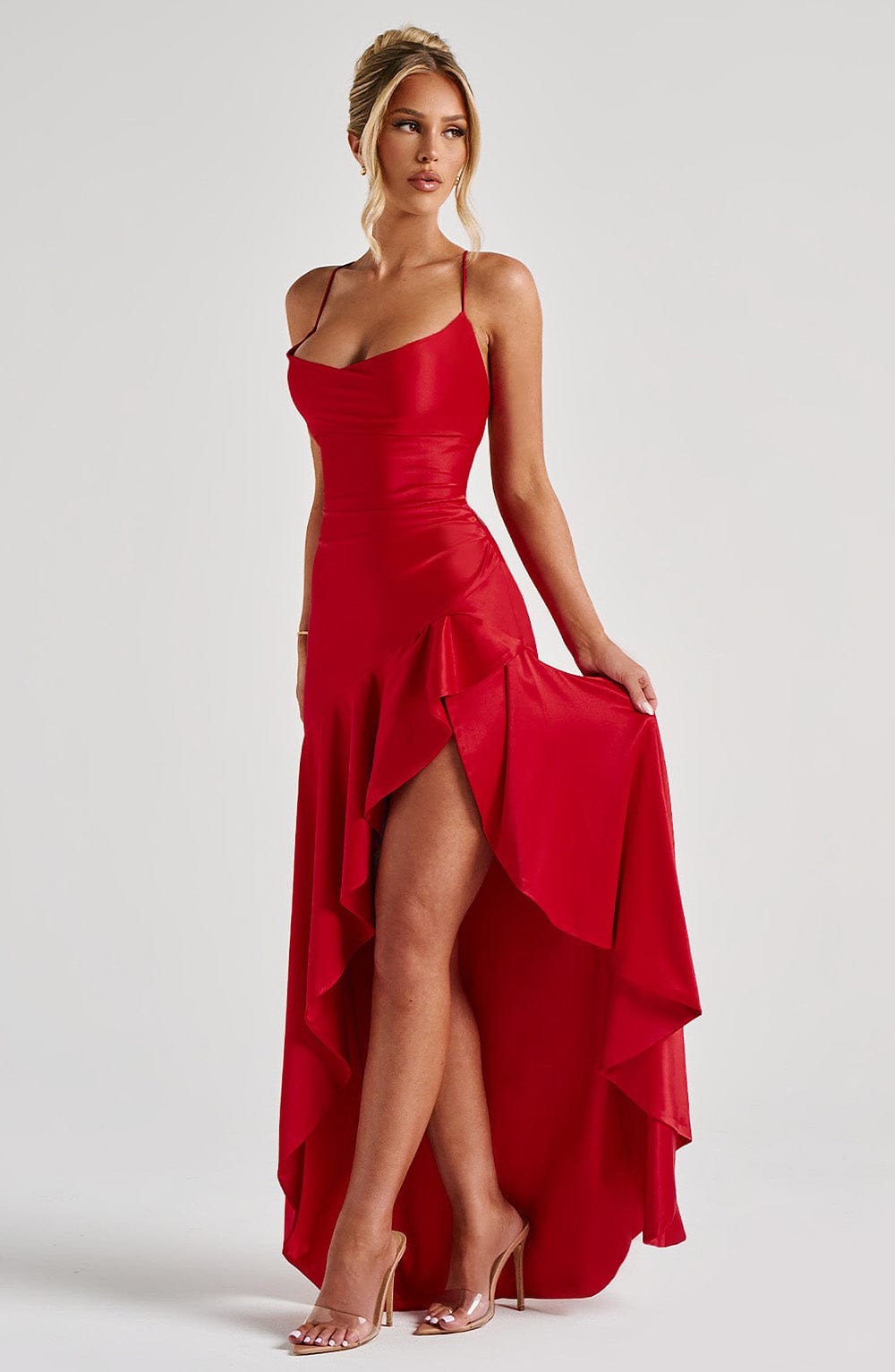 LISA | Maxikleid mit hohem Schlitz