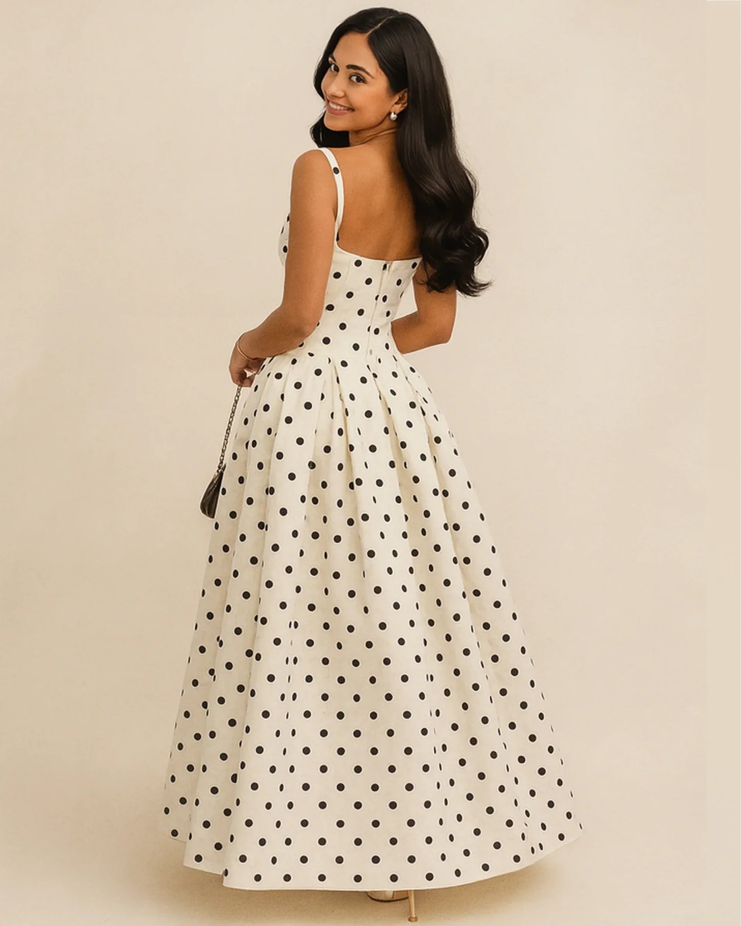 SARAH | Midikleid mit Tupfen
