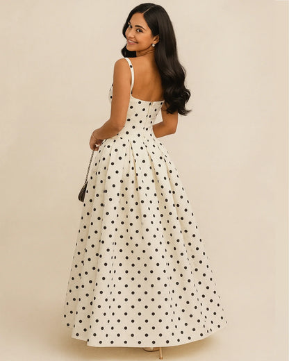 SARAH | Midikleid mit Tupfen